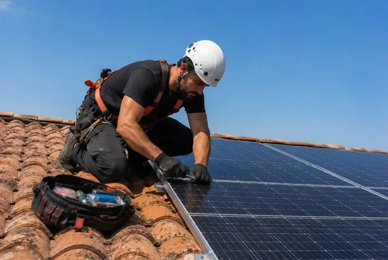 Maintenance et monitoring de panneaux solaires à Moularès
