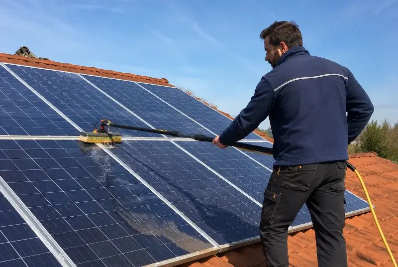 Nettoyage et entretien de panneaux solaires à Moularès